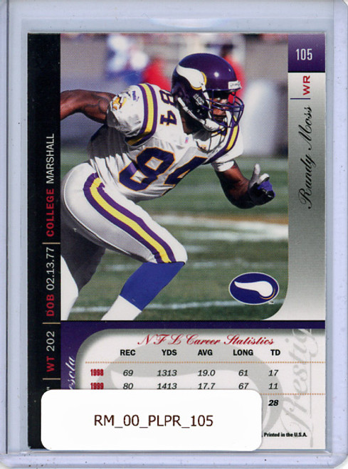 Randy Moss 2000 Playoff Prestige #105