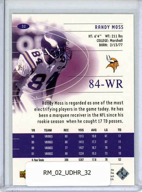 Randy Moss 2002 Honor Roll #32