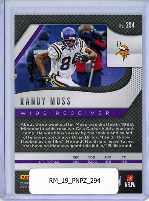 Randy Moss 2019 Prizm #294