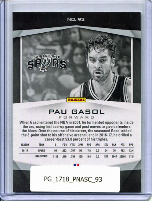 Pau Gasol 2017-18 Ascension #93