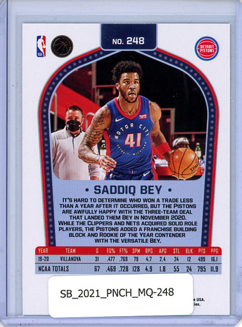 Saddiq Bey 2020-21 Chronicles, Marquee #248