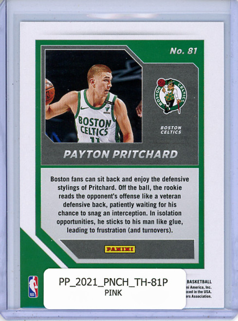 Payton Pritchard 2020-21 Chronicles, Threads #81 Pink