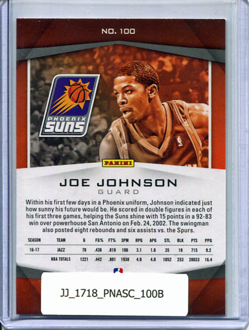 Joe Johnson 2017-18 Ascension #100 Suns