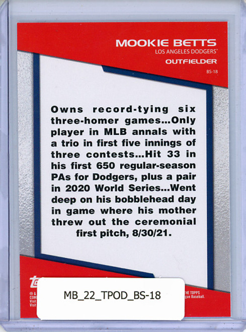 Mookie Betts 2022 Opening Day, Bomb Squad #BS-18