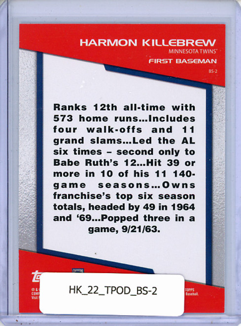 Harmon Killebrew 2022 Opening Day, Bomb Squad #BS-2