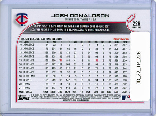 Josh Donaldson 2022 Topps #226
