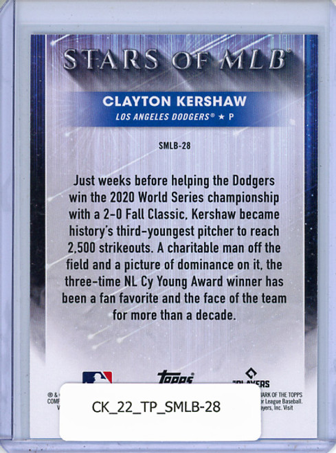 Clayton Kershaw 2022 Topps, Stars of MLB #SMLB-28