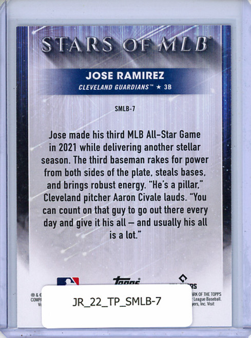 Jose Ramirez 2022 Topps, Stars of MLB #SMLB-7