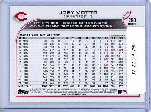 Joey Votto 2022 Topps #290