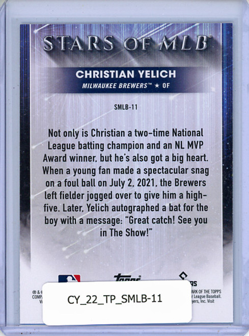 Christian Yelich 2022 Topps, Stars of MLB #SMLB-11