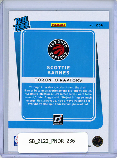 Scottie Barnes 2021-22 Donruss #236