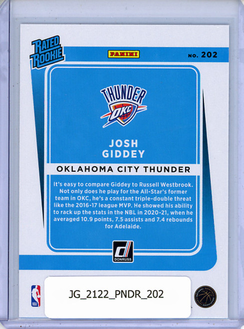 Josh Giddey 2021-22 Donruss #202