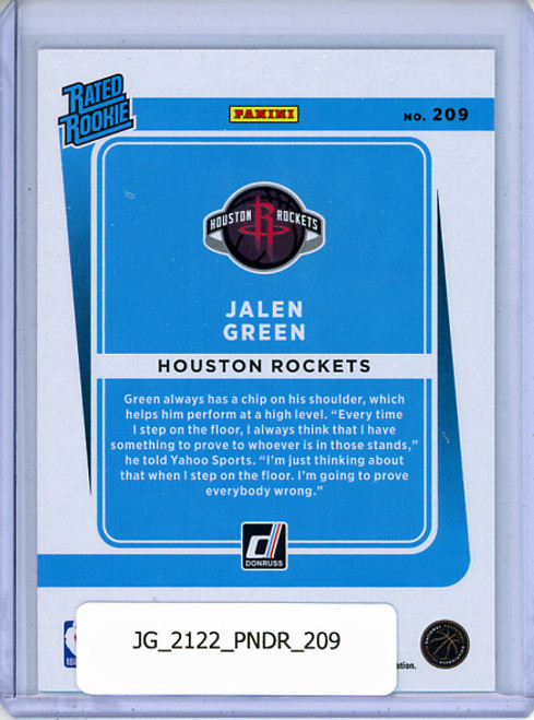 Jalen Green 2021-22 Donruss #209