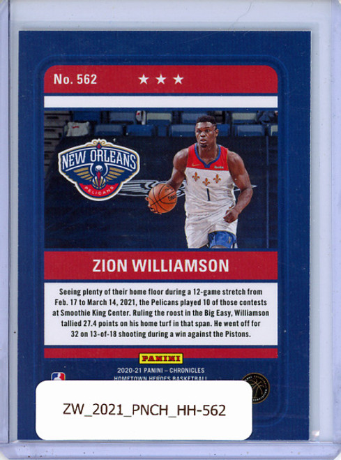 Zion Williamson 2020-21 Chronicles, Hometown Heroes #562