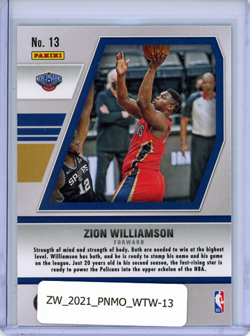 Zion Williamson 2020-21 Mosaic, Will to Win #13