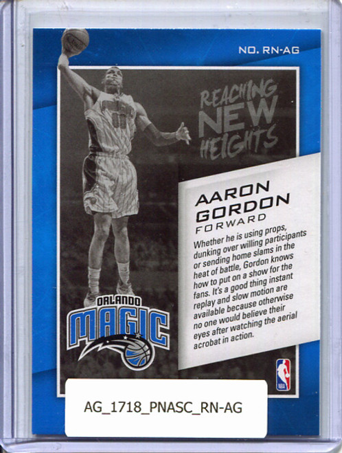 Aaron Gordon 2017-18 Ascension, Reaching New Heights #RN-AG