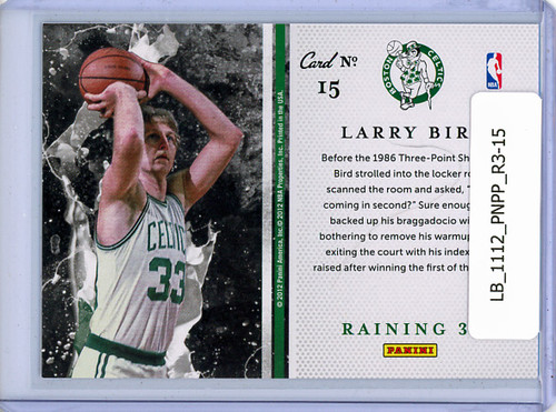 Larry Bird 2011-12 Past & Present, Raining 3's #15