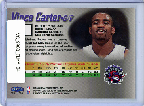 Vince Carter 1999-00 Mystique #94