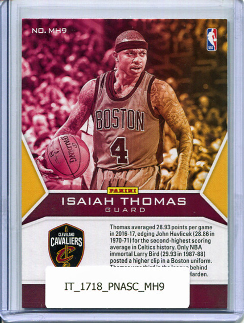 Isaiah Thomas 2017-18 Ascension, Making History #MH9