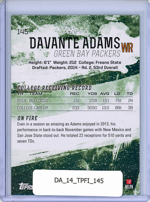 Davante Adams 2014 Topps Fire #145