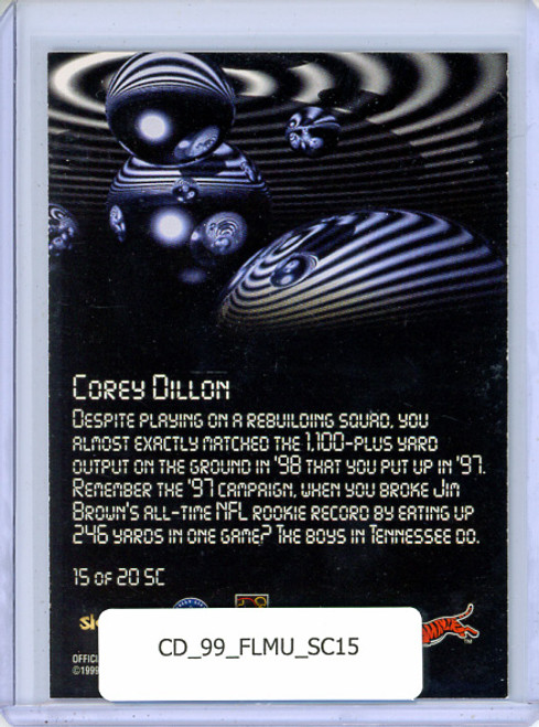 Corey Dillon 1999 Metal Universe, Starchild #SC15