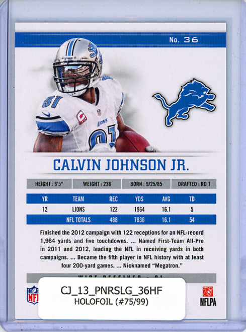 Calvin Johnson 2013 Rookies & Stars Longevity #36 Holofoil (#75/99)