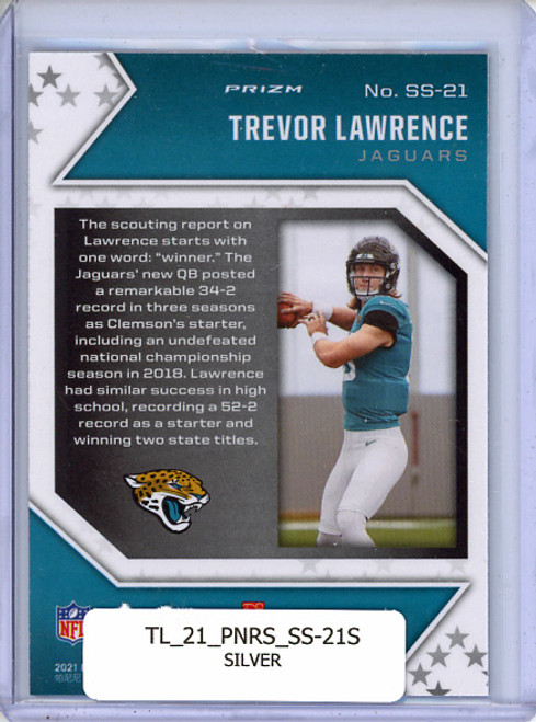 Trevor Lawrence 2021 Rookies & Stars, Star Studded #SS-21 Silver