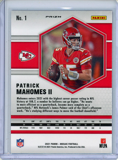 Patrick Mahomes II 2021 Mosaic #1 Silver (1)