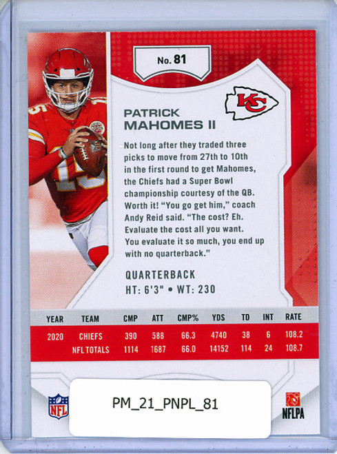 Patrick Mahomes II 2021 Playoff #81