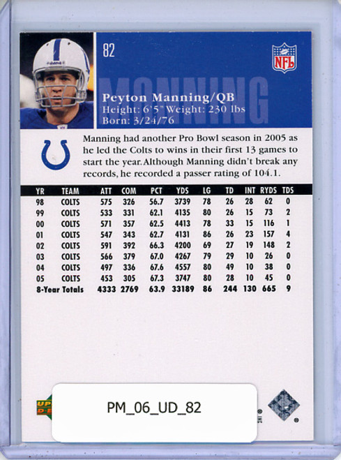 Peyton Manning 2006 Upper Deck #82
