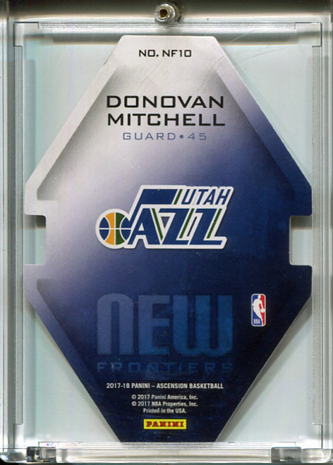 Donovan Mitchell 2017-18 Ascension, New Frontiers Die Cut #NF10