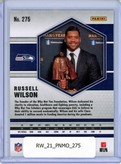 Russell Wilson 2021 Mosaic #275 Man of the Year