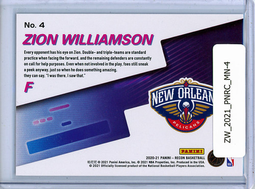 Zion Williamson 2020-21 Recon, Maneuvers #4