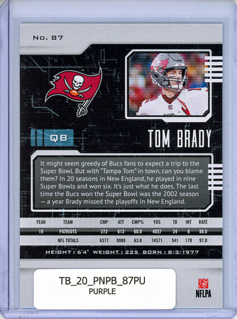 Tom Brady 2020 Playbook #87 Purple