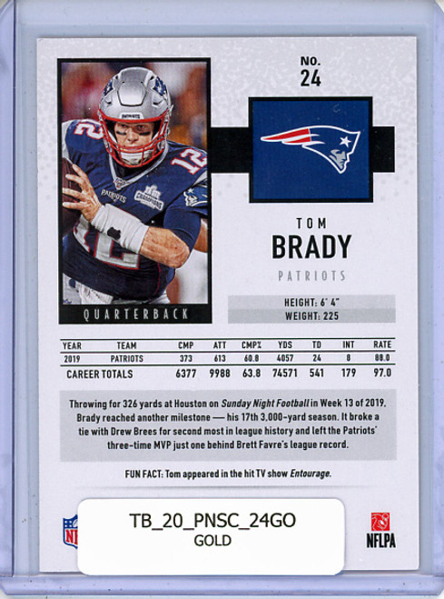 Tom Brady 2020 Score #24 Gold