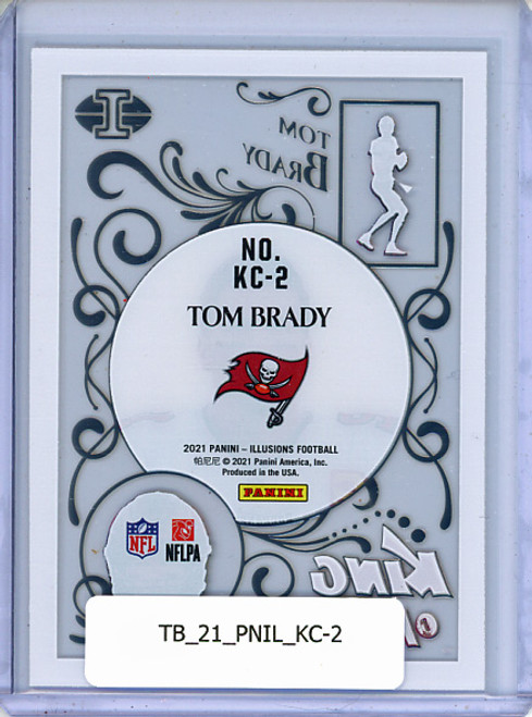 Tom Brady 2021 Illusions, King of Cards #KC-2