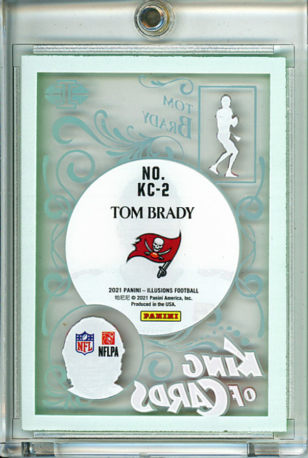 Tom Brady 2021 Illusions, King of Cards #KC-2 Emerald (1)