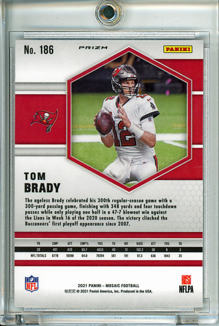 Tom Brady 2021 Mosaic #186 Silver (1)