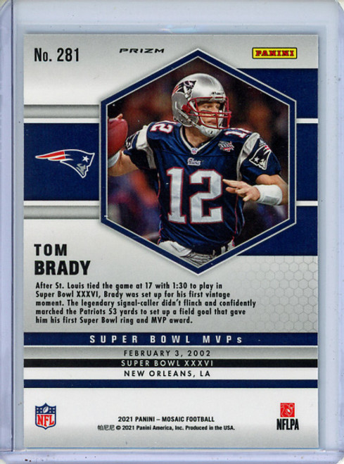 Tom Brady 2021 Mosaic #281 Super Bowl MVPs Green (2)