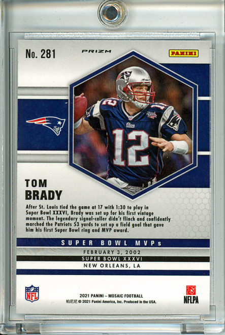 Tom Brady 2021 Mosaic #281 Super Bowl MVPs Silver (2)