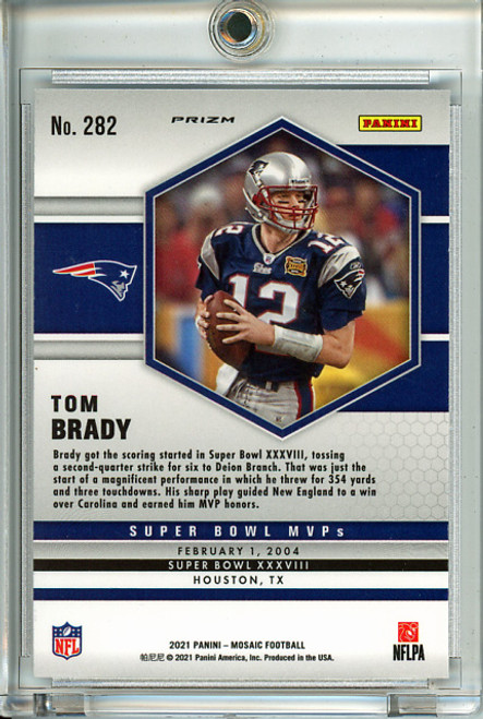 Tom Brady 2021 Mosaic #282 Super Bowl MVPs Silver (1)