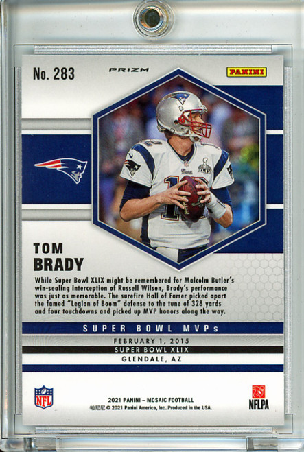 Tom Brady 2021 Mosaic #283 Super Bowl MVPs Silver (1)