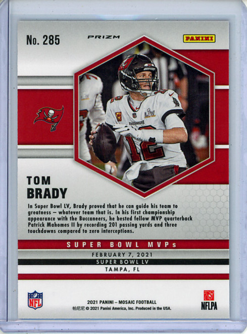 Tom Brady 2021 Mosaic #285 Super Bowl MVPs Green (1)