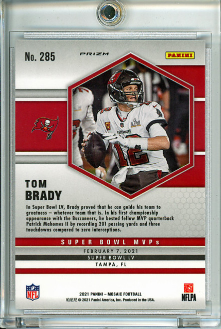 Tom Brady 2021 Mosaic #285 Super Bowl MVPs Silver (1)