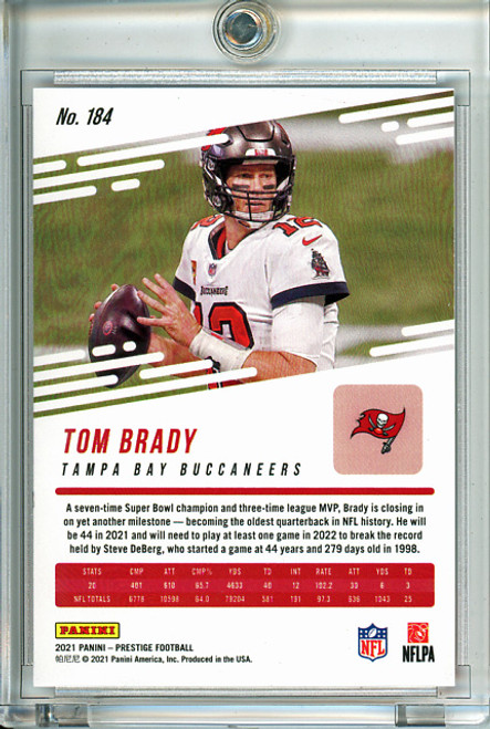 Tom Brady 2021 Prestige #184 Xtra Points Red (#116/299)
