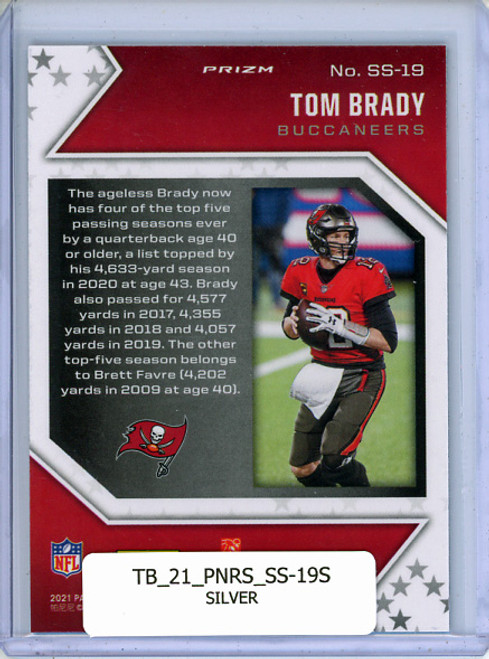 Tom Brady 2021 Rookies & Stars, Star Studded #SS-19 Silver
