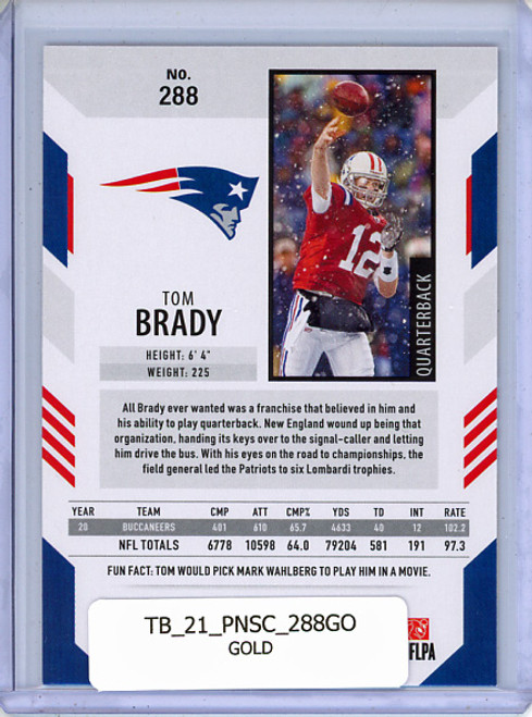 Tom Brady 2021 Score #288 Gold