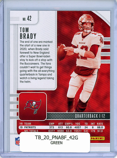 Tom Brady 2020 Absolute #42 Green