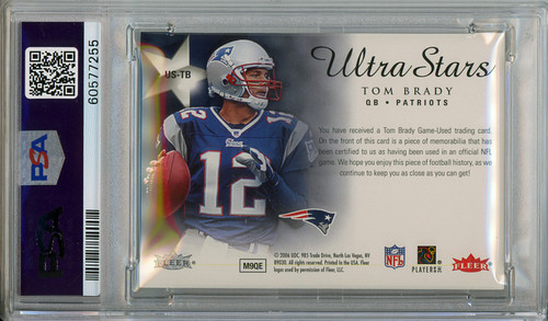 Tom Brady 2006 Ultra, Ultra Stars Jerseys #US-TB PSA 9 Mint (#60577255)