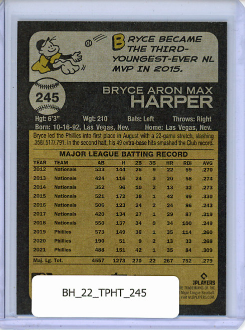 Bryce Harper 2022 Heritage #245